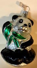 Vintage blown glass panda - vintage,
