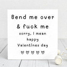 funny valentine card, rude