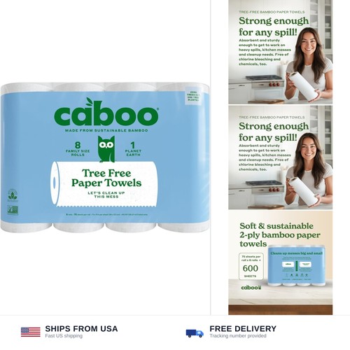 Caboo tree free paper towels - tree,
