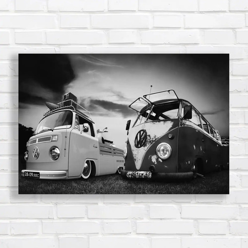 Vibrant retro camper van - retro,