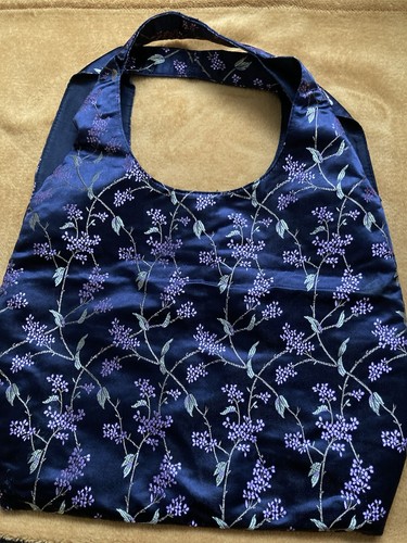 Embroidered shopping bag tote - bag/,