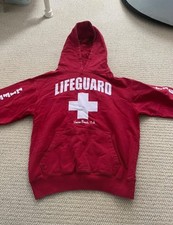 red lifeguard hoodie, size