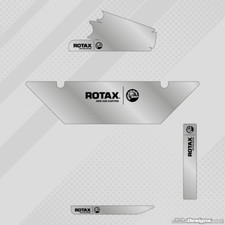 CHROME EUROPEAN STYLE DD2 ROTAX RADIATOR STICKER KIT - KARTING