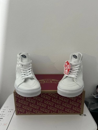 Vans sk8 true white - vans, hi