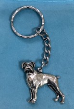 Boxer Dog Silver Pewter