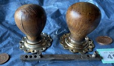 PAIR of WOODEN fruit wood &