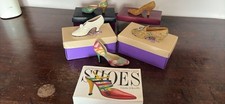 Just the Right Shoe Detailed Decorative Miniature Shoe Ornaments x 5