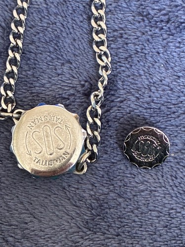 Sos talisman and pin - sos, badge