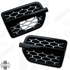 Side Vents Black+Silver for