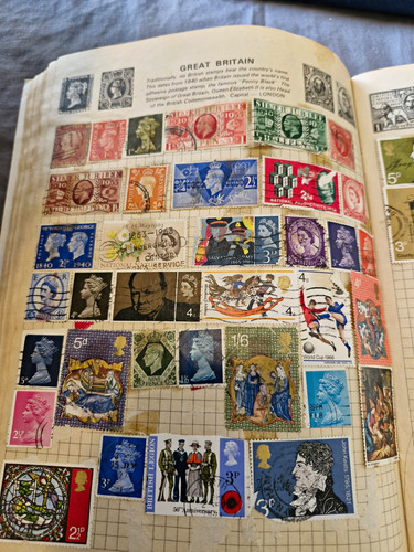 Vintage world stamp collection - vintage,