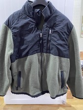 Men's Marks and Spencers Full Zip Fleece Jacket size L/XL Khaki