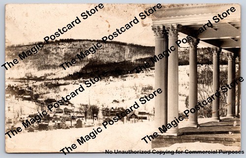 Winter valley town - valley, from