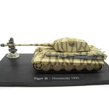 14cm Alloy 1/72 WWII Normandy German Army King Tiger Heavy Tank Model with Stand