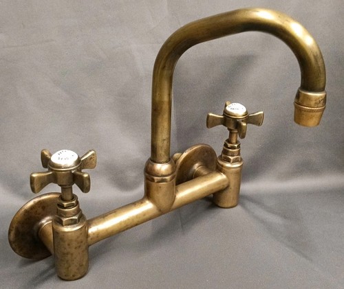 Brass dark patina mixer taps - brass,