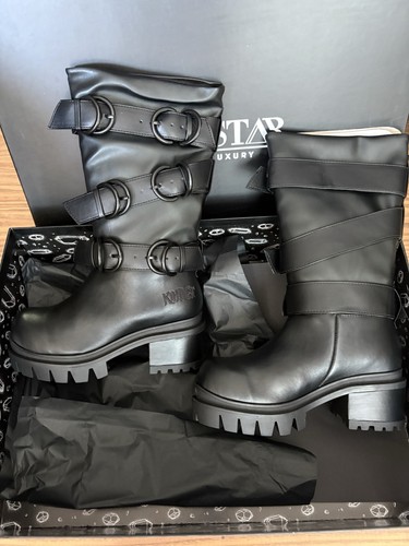 Killstar bleak night boots - night, uk