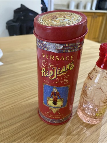 Empty bottle with tin versace - bottle,
