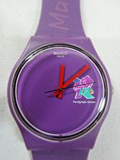 A Rare Swatch Special Watch 'GZ272' LONDON 2012 Paralympic Volunteer Games Maker