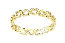 9ct Yellow Gold Heart Full