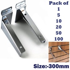 NEW 30cm SLATWALL WOODEN SHELF