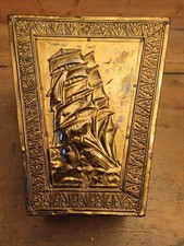 Vintage 1950's Embossed Brass