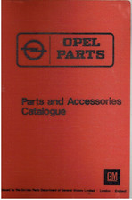 OPEL MANTA A COUPE & ASCONA A SALOON 1970-74 ORIGINAL FACTORY PARTS CATALOGUE