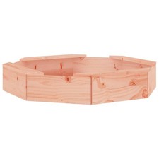 Sandbox with Seats Kids  Outdoor Sandpit Octagon Solid Wood Pine vidaXL