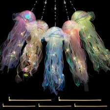5 Pcs Jellyfish Light, Hanging Jellyfish Lamp, Creative Glowing Jellyfish Lamp L