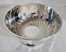 Antique Britannia Standard Silver Punch bowl. Dublin 1891. By Edmond Johnson 