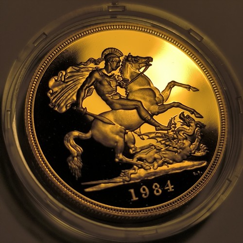 Rare proof quintuple - quintuple, gold