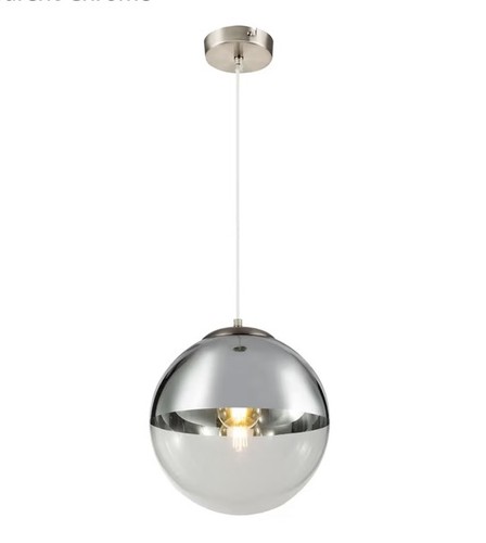 Large glass globe pendant - glass,