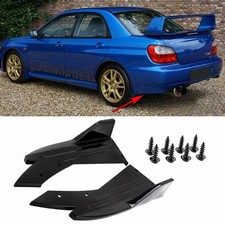 For Subaru Impreza WRX STI Rear Bumper Spoiler Splitter Lip Diffuser Gloss Black