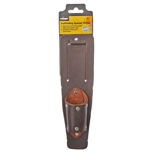 Riveted leather scaffold - leather,
