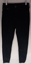 BNNT Zara size small black denim drainpipe trousers