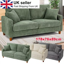 3 Seater Corduroy Sofa Couch