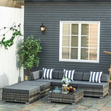 6 PCs Garden Rattan Furniture
