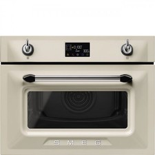 Smeg Combination Microwave Oven Cream SO4902M1P Built-In 45cm Brand New