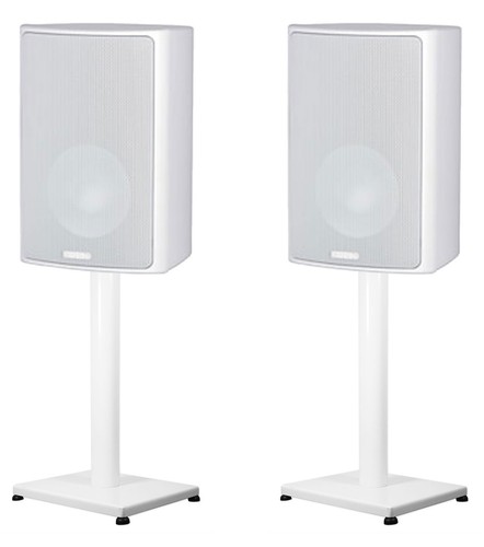 Pair steel white stands - 29”,