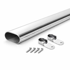 Oval Rail 30x15 Wardrobe Pole