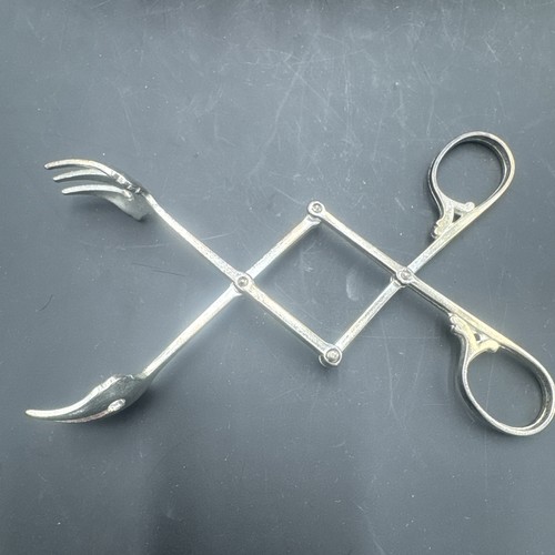 Vintage silver scissor hinged - vintage,