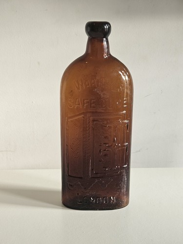 Antique honey amber embossed