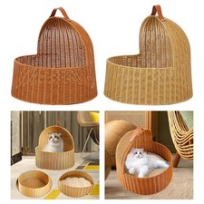 Imitation Rattan Cat Bed Pet