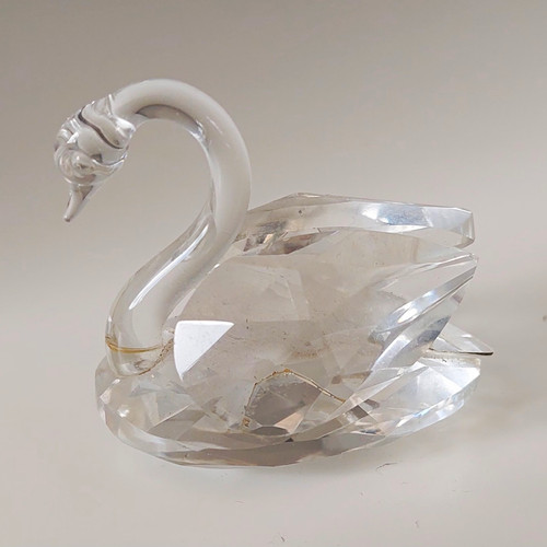 Unmarked clear cut crystal - clear,