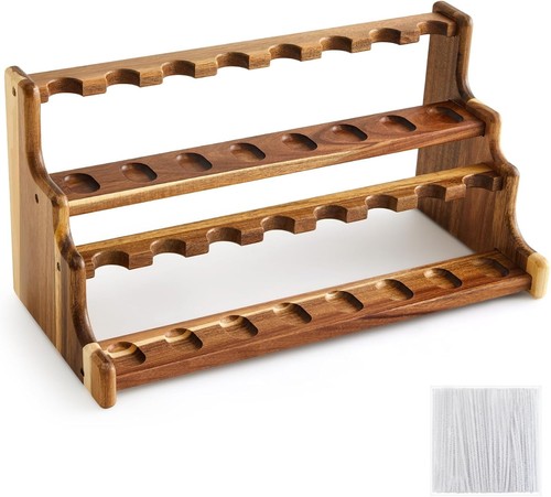 Acacia pipe stand - acacia, holder