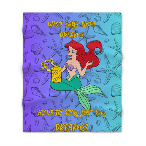 Little mermaid throw blanket - little,