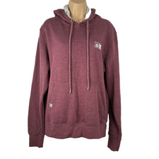 Mens Ladies Hoodie Maroon Salt