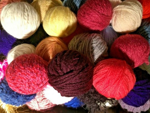 100g job lot yarn wool - job, smal