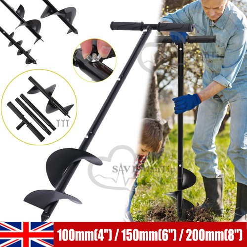 Manual hand earth auger - manual, fence