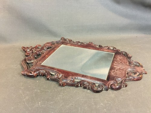 Old wall mirror - mirror, resin