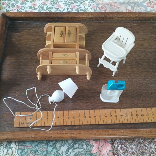 Vintage dolls house - house, furniture