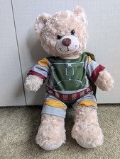 Build-a-Bear workshop plush beige Boba Fett outfit costume Star wars mandalorian